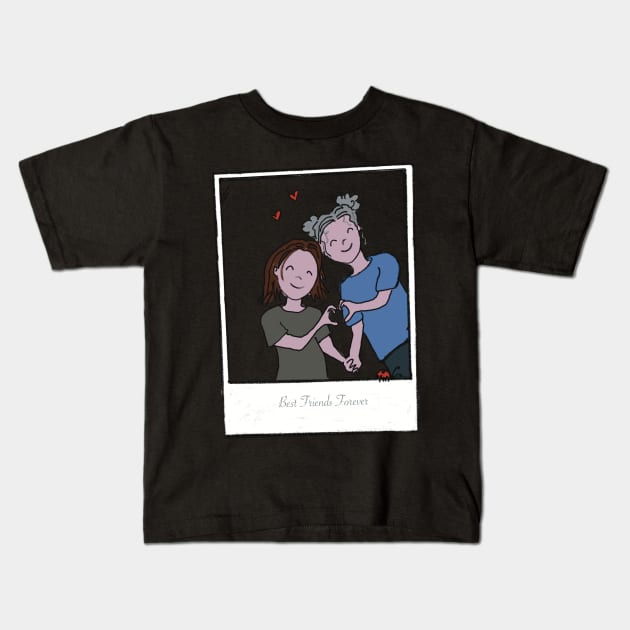 BFF Kids T-Shirt by bowserbunch